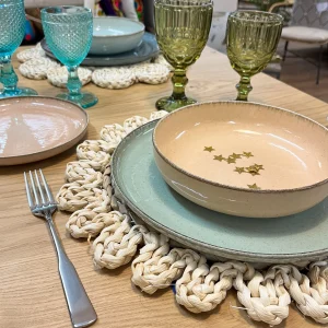 Bajoplato fibra 38x38x1 multicolor