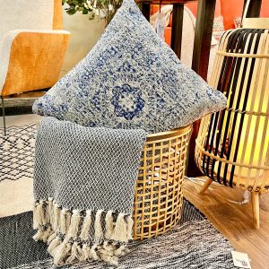 Cojín moruno azul 45x45