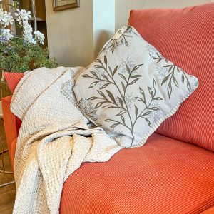 Cojín lino ramas 42x42 cm