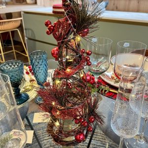 Cono led ratán rojo