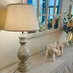 Lámpara de mesa madera Bilara 44x50x64 cm