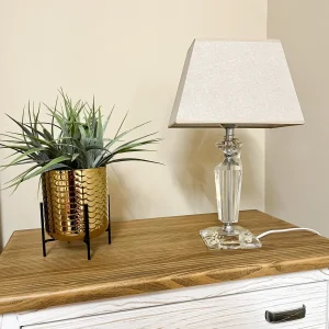 Lámpara de mesa cristal 43x17x25 cm