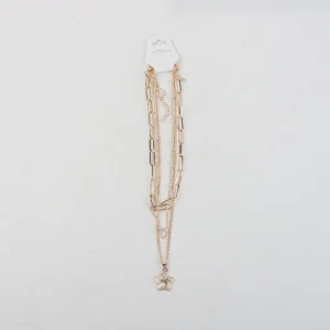 Set De 3 Collares Con Dije Flor