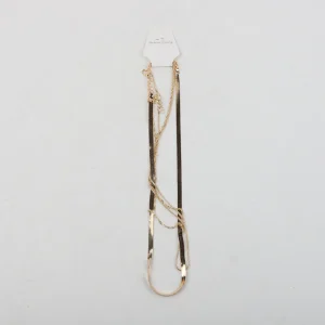 Collar Multicadena 3 Dorado