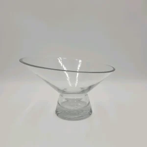 Jarrón cristal transparente 26x10x16 cm