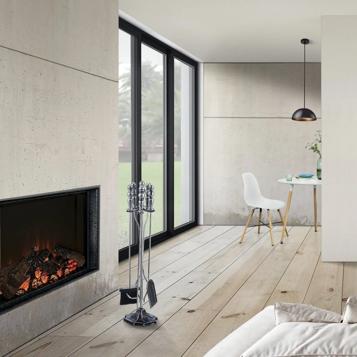 Juego de herramientas para chimenea Dovre 5 piezas conjunto para chimenea varios colores [en.casa] - Imagen 6