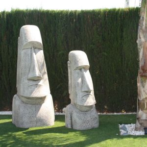 FIGURA DE JARDIN CABEZA DE PASCUA MOAI