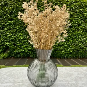 Florero esfera gris 1620