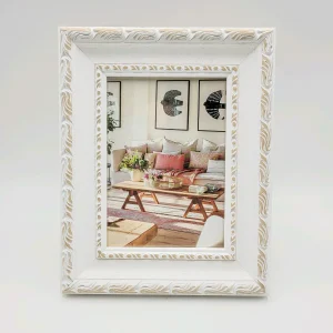 Portafotos blanco rozado 13x18 cm