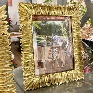 Marco de fotos dorado 15x20 cm