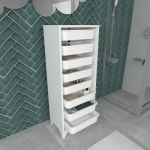 Cómoda Lurøy con 8 cestas de almacenamiento en varios colores [en.casa]