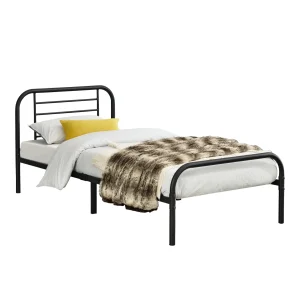 Cama de metal Atammik en varios tamaños Negro en.casa