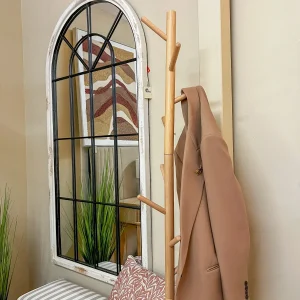 Perchero de pie de madera 42x42x174 cm