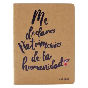 Libreta Kraft A5 Me Declaro Patrimonio de la Humanidad