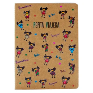 Libreta Kraft A5 Pepitas del Mundo