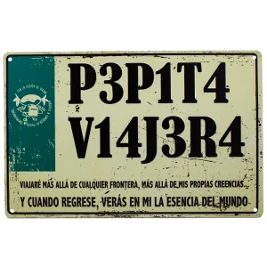 Placa decorativa Pepita Viajera Esencia