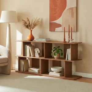 Librería Gäljami 4 compartimentos abiertos 160x35x74cm - [en.casa]