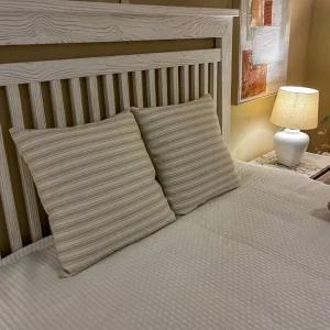 Cojín rayas gris 45x45 cm