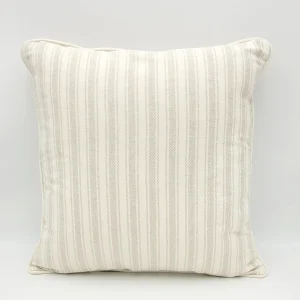 Cojín rayas beige 45x45 cm