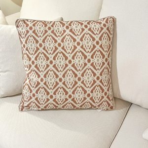 Cojín Marbella terracota lino 50x50