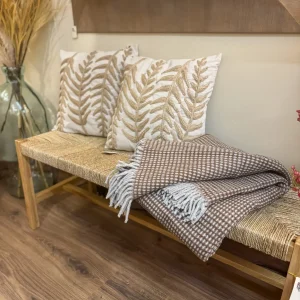 Manta marrón Uniwaffle 140x180 cm