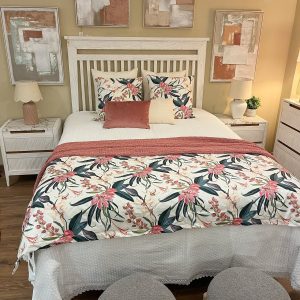 Plaid edredón flores cama de 135 y 150 cm