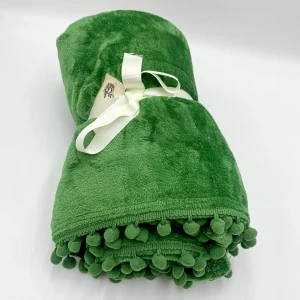 Manta bubble verde 140x190 cm