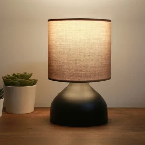 Lámpara de mesa Shoreham 1xE14 Marrón [lux.pro]