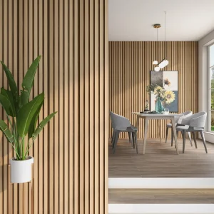 Panel de pared 3D Borger Set 195x30 cm aspecto roble claro [NEU.HOLZ]