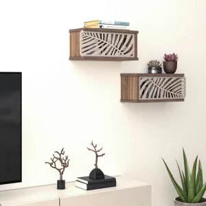 Conjunto de estantes de pared Våler 49x20x21cm en varios colores [en.casa]