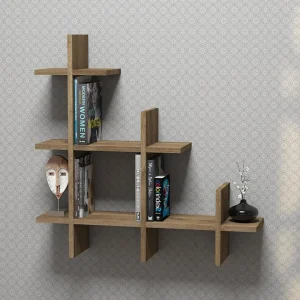 Estantería de pared Christiansfeld 80 x 80 x 20 cm hasta aprox. 5 kg en varios colores [en.casa]