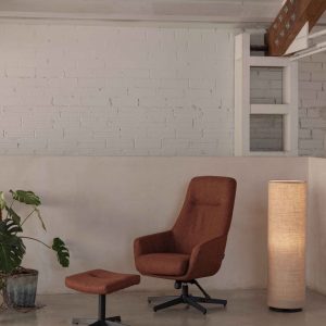 Butaca relax Torino con reposapiés tapizada