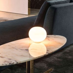 Lámpara de sobremesa Glo Ball Basic Zero Switch de cristal Ø33 cm de Flos