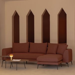 Sofá Cannes 3 plazas chaise longue intercambiable derecha/izquierda