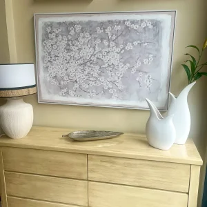 Cuadro almendro con marco 80x4x120 cm