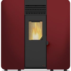 Estufa de pellet canalizable 8 kW de bajo consumo — burdeos