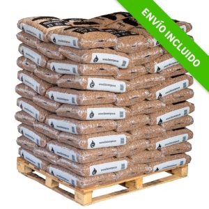 Palet de 77 sacos de pellet